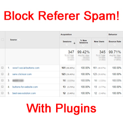 block referer spam with plugins